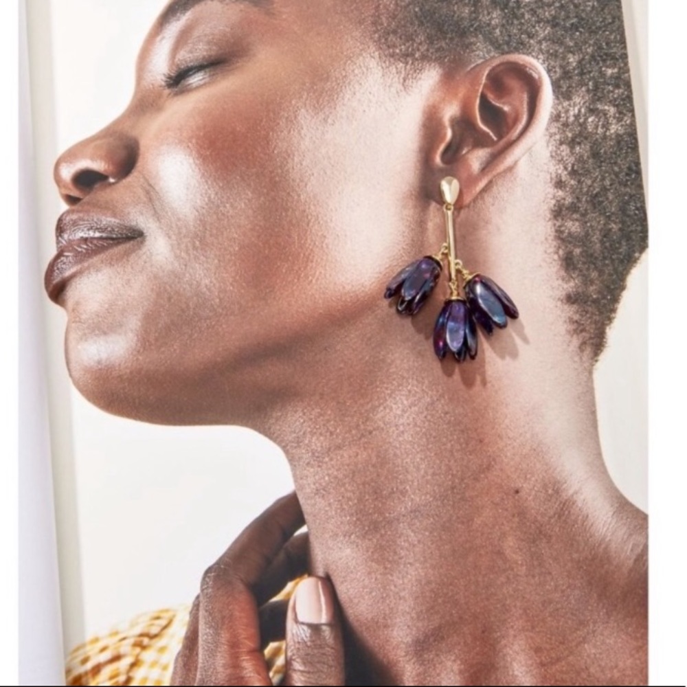 Stella & Dot | Versatile 2-in-1 Purple/Teal Annabelle Statement to StudE… - Picture 5 of 11